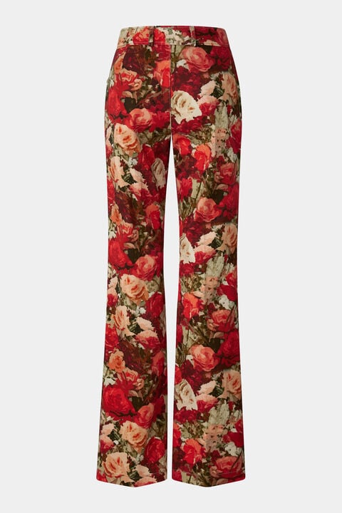 Flared Fit Jeans Jody In Red/Green
