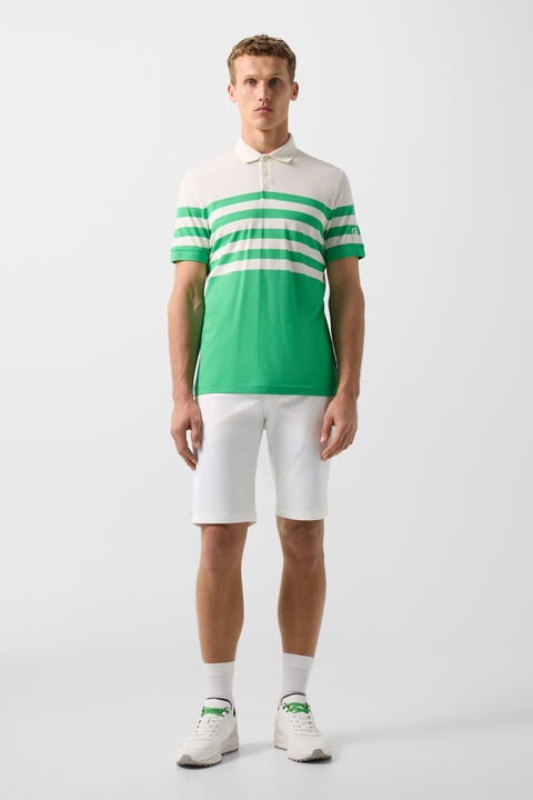 Antonio Functional Short-Sleeved Top In Green/Off-White