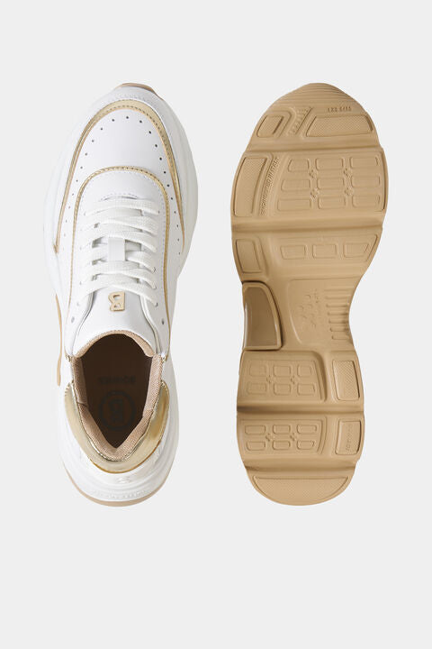 Kobe Sneaker In White/Gold