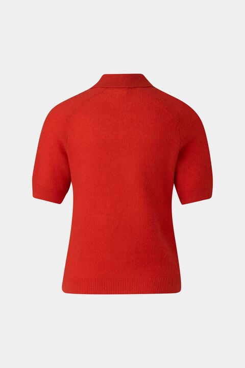 Knitted Polo Shirt Shari In Red