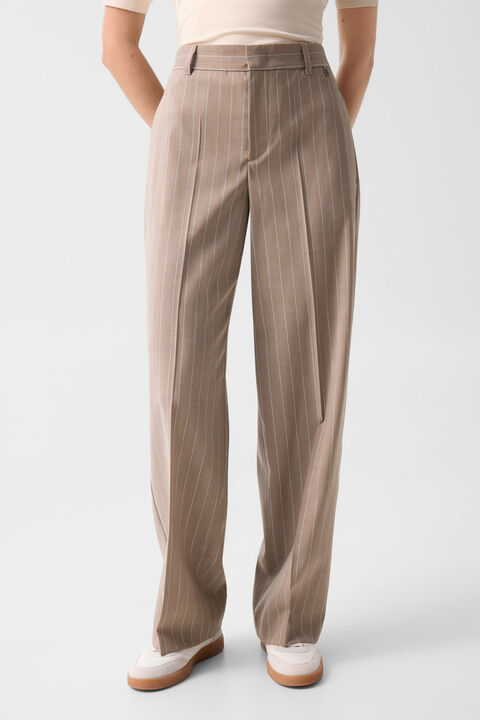 Joya Virgin Wool Trousers In Camel