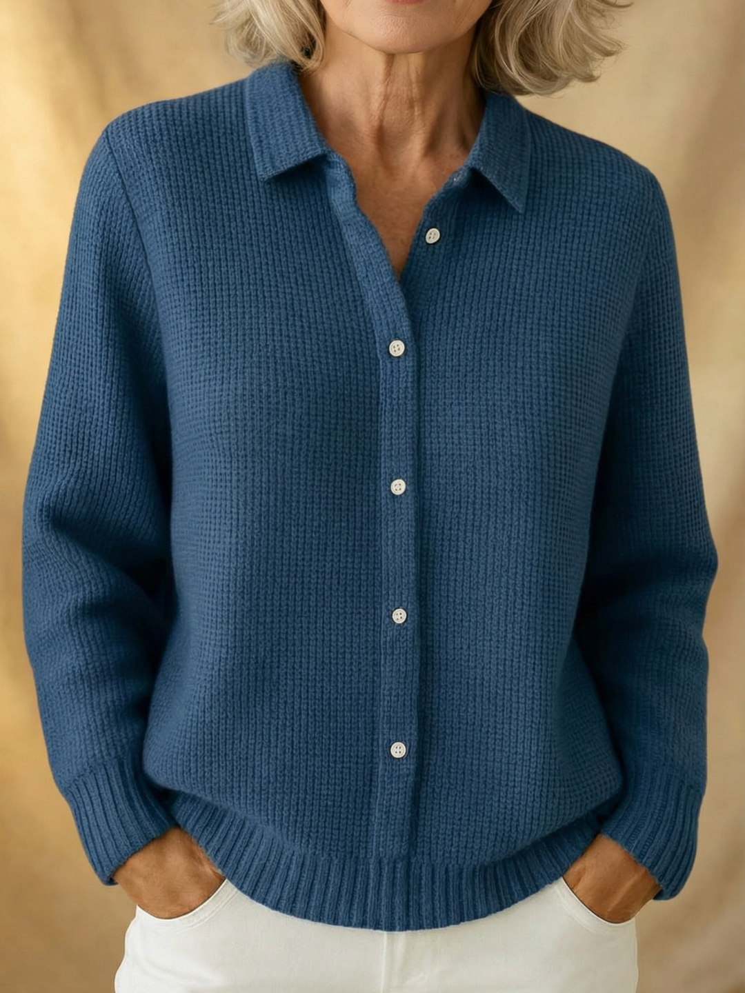 Plaid Casual Knit Sweater