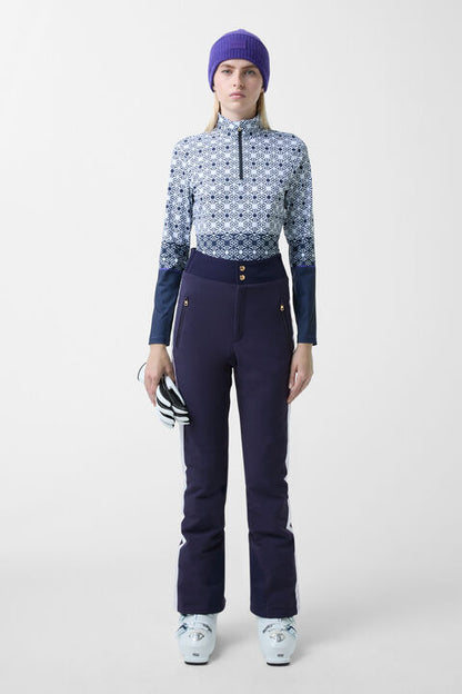 Illma Ski Trousers In Navy Blue/White
