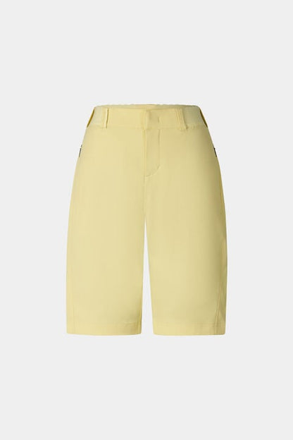 Zita Functional Bermuda Shorts In Yellow