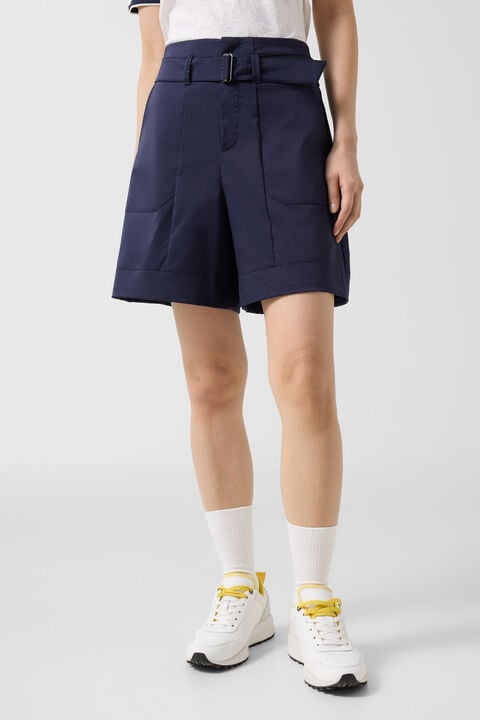 Lexa Functional Bermuda Shorts In Navy Blue