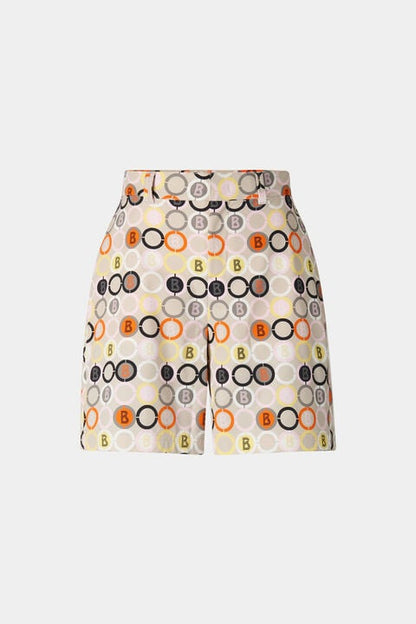 Eleni Functional Shorts In Sand/Orange/Grey