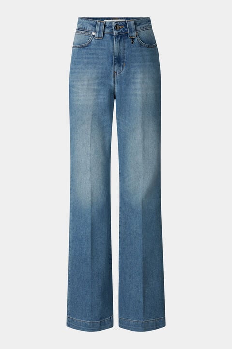 Flared Fit Jeans Devin In Light Denim Blue