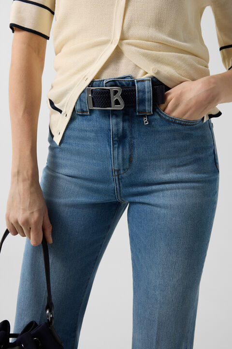 Flared Fit Jeans Devin In Light Denim Blue