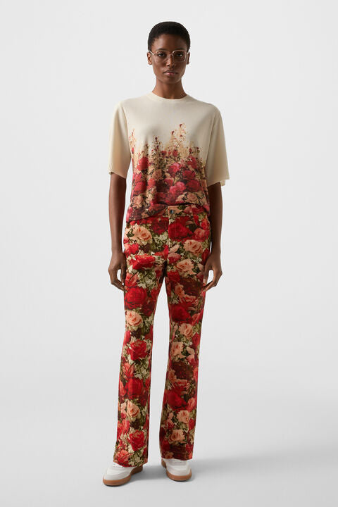 Flared Fit Jeans Jody In Red/Green