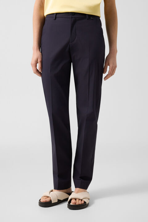 Pleated Trousers Abbie In Navy Blue