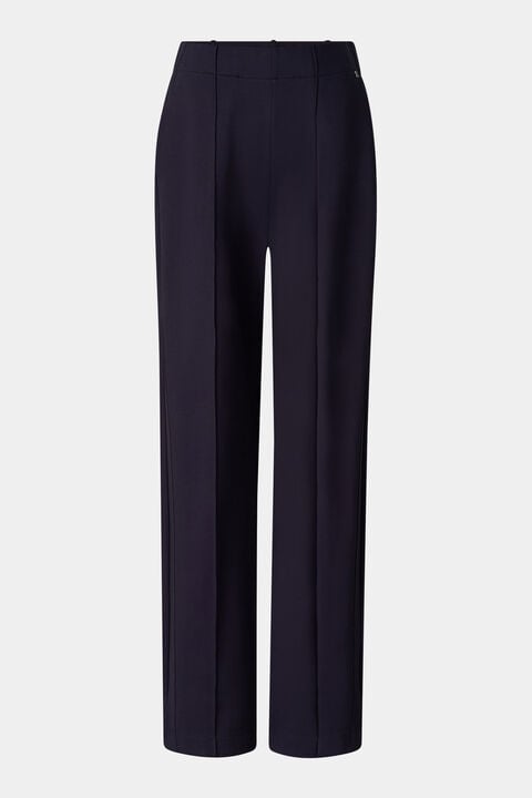 Penny Jersey Trousers In Navy Blue