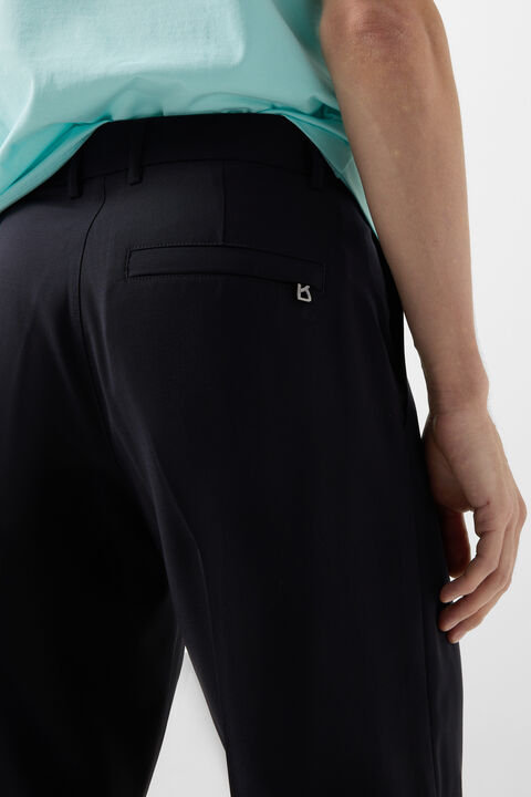 Johny pleated shorts in Navy blue