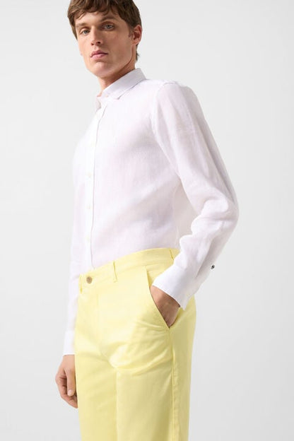 Miami Cotton Shorts In Yellow