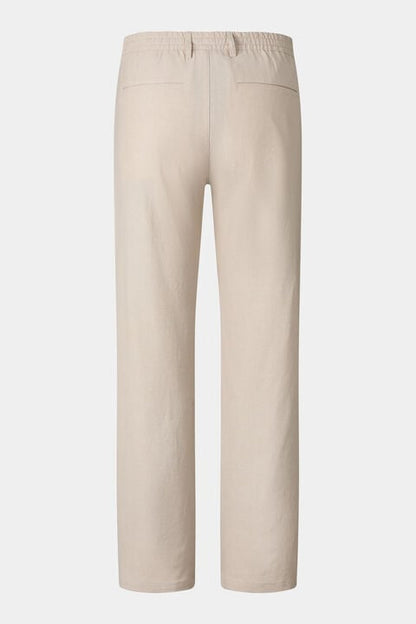 Marcus Linen Blend Trousers In Sand