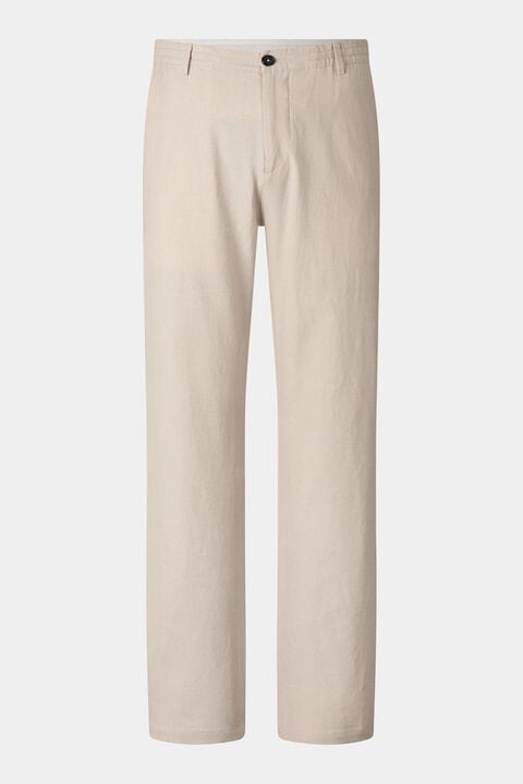 Marcus Linen Blend Trousers In Sand
