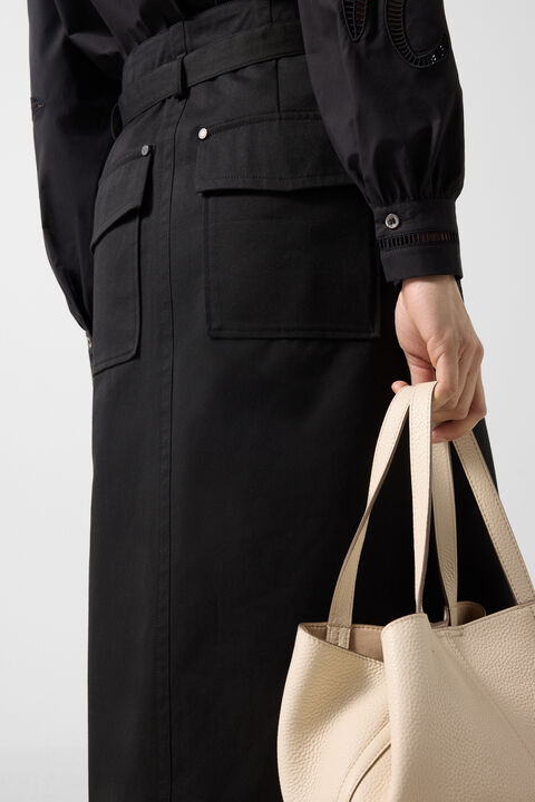 Jocy Wrap Skirt In Black