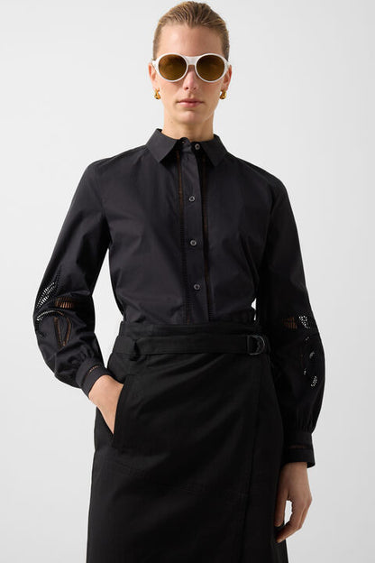 Jocy Wrap Skirt In Black
