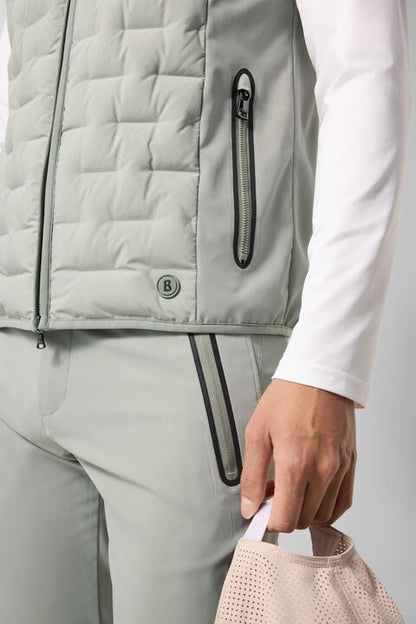 Dane Hybrid Waistcoat In Eucalyptus