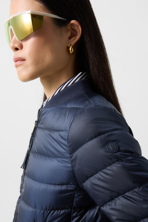 Marybel Lightweight Down Jacket In Navy Blue