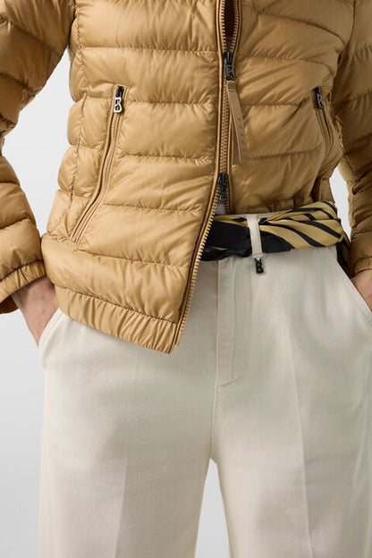 Marybel Lightweight Down Jacket In Camel