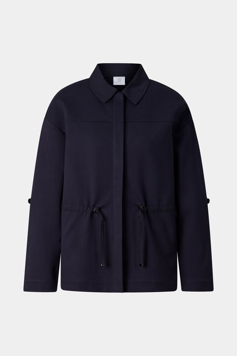 Paloma Jersey Jacket In Navy Blue