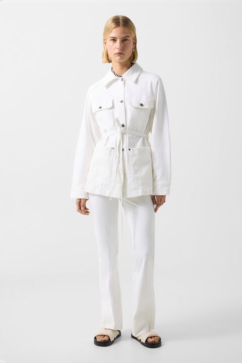 Pelin Denim Jacket In White