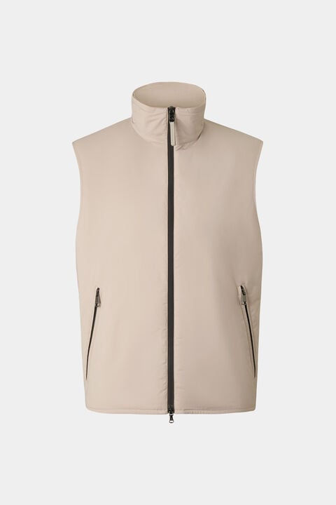 Jonny Lightweight Waistcoat In Sand