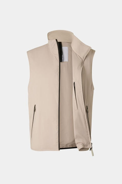 Jonny Lightweight Waistcoat In Sand