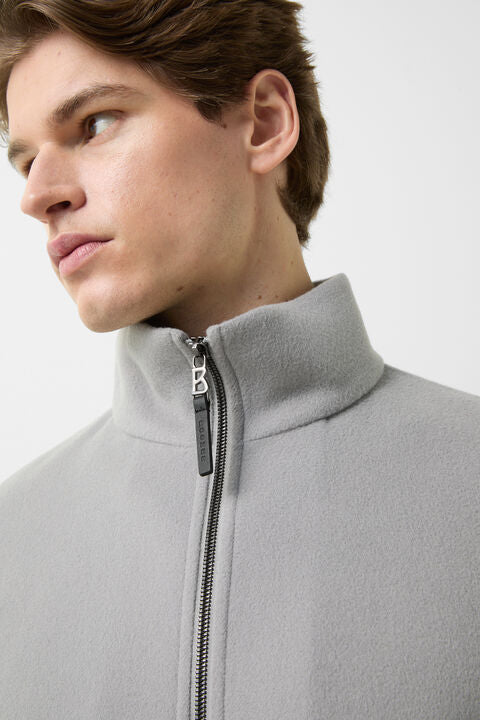 Doubleface Blouson Brice In Light Grey