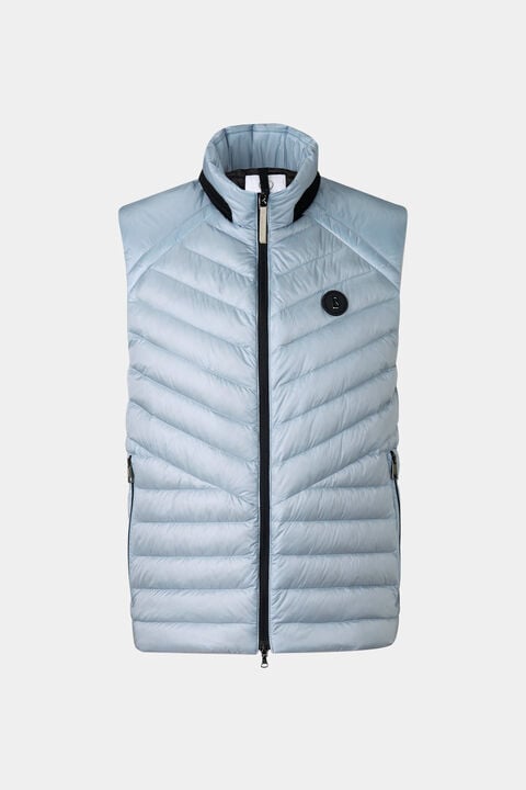 Lasse Lightweight Down Waistcoat In Light Blue