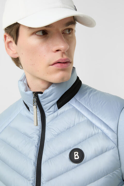 Lasse Lightweight Down Waistcoat In Light Blue