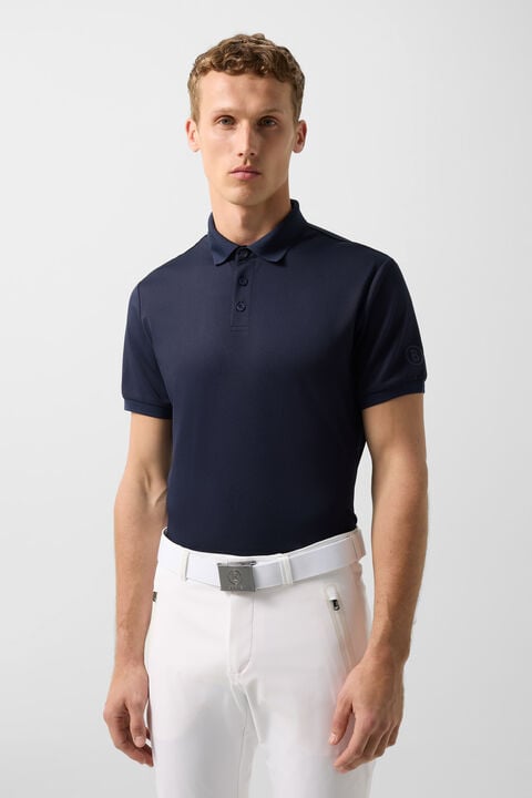 Daniel Functional Short-Sleeved Top In Navy Blue