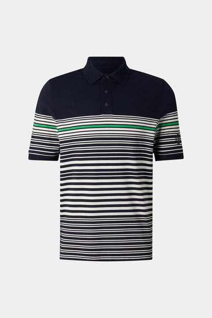 Jannes Polo Shirt In Navy Blue/White/Green