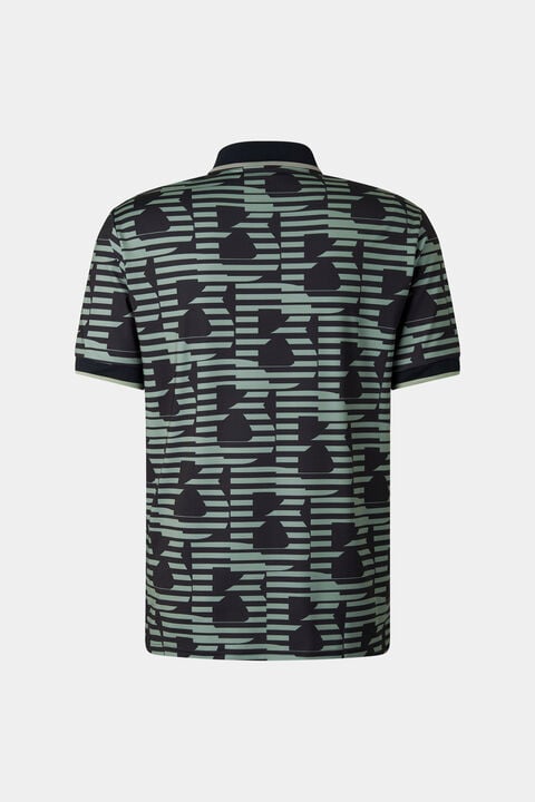 Valentin Functional Short-Sleeved Top In Black/Eucalyptus