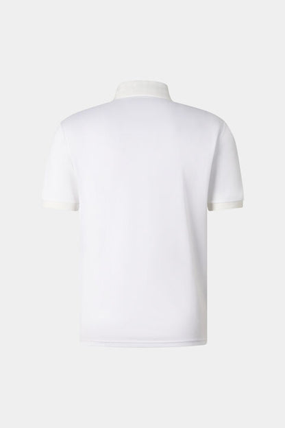Cuno Functional Short-Sleeved Top In Navy Blue/White