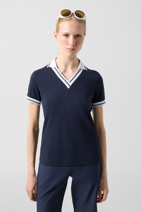Jula Functional Short-Sleeved Top In Navy Blue