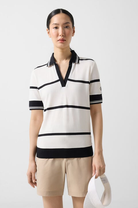 Jessi Polo Shirt In Off-White/Black