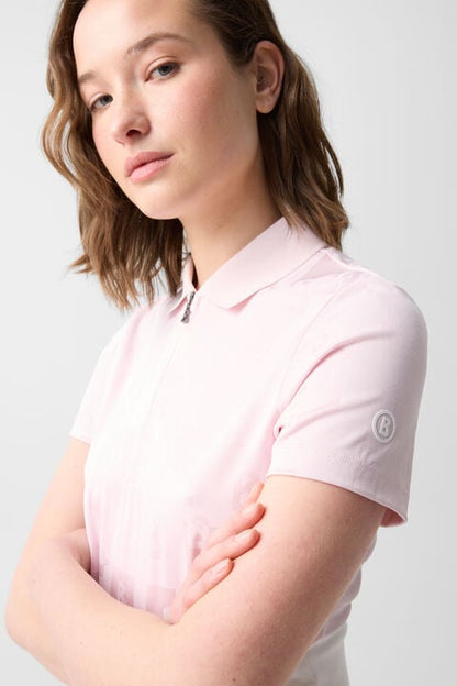 Joanna Functional Short-Sleeved Top In Pink