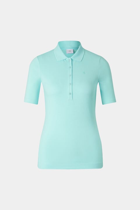 Malika Polo Shirt In Cyan-Blue