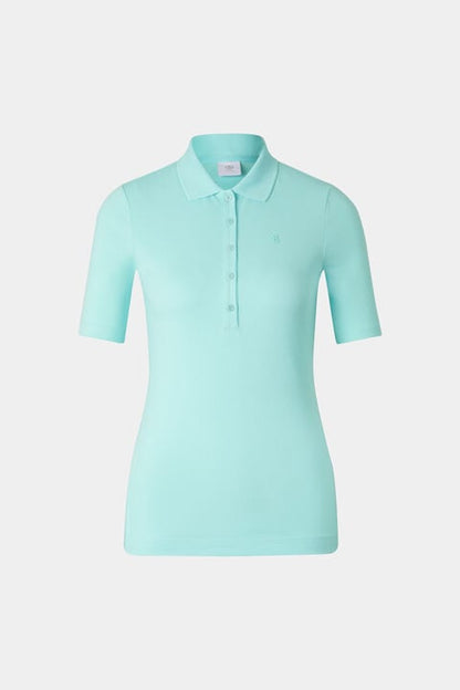 Malika Polo Shirt In Cyan-Blue