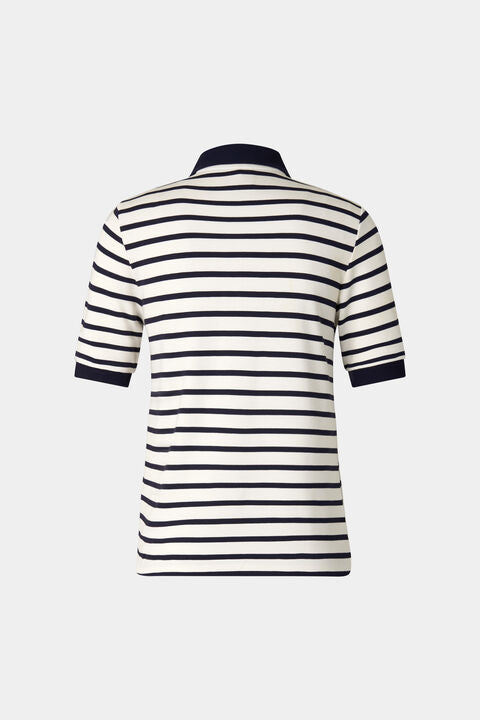 Polo Shirt Rea In Navy Blue/White
