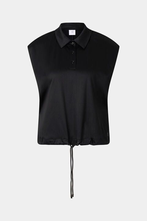 Mia Polo Top In Black