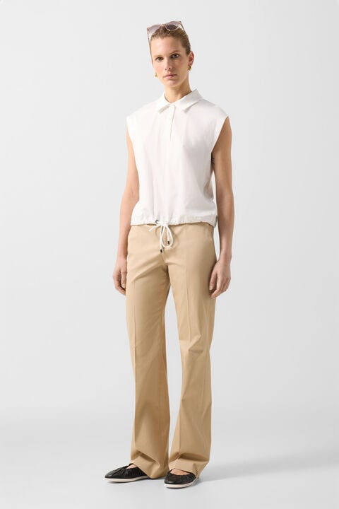 Mia Polo Top In Off-White
