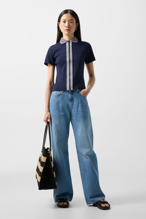 Peppa Polo Shirt In Navy Blue