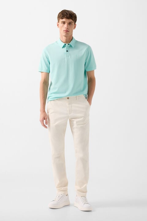 Timo Polo Shirt In Cyan-Blue