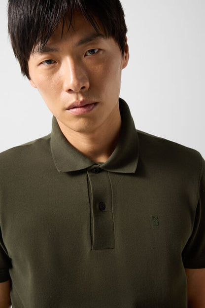 Fion Polo Shirt In Olive Green