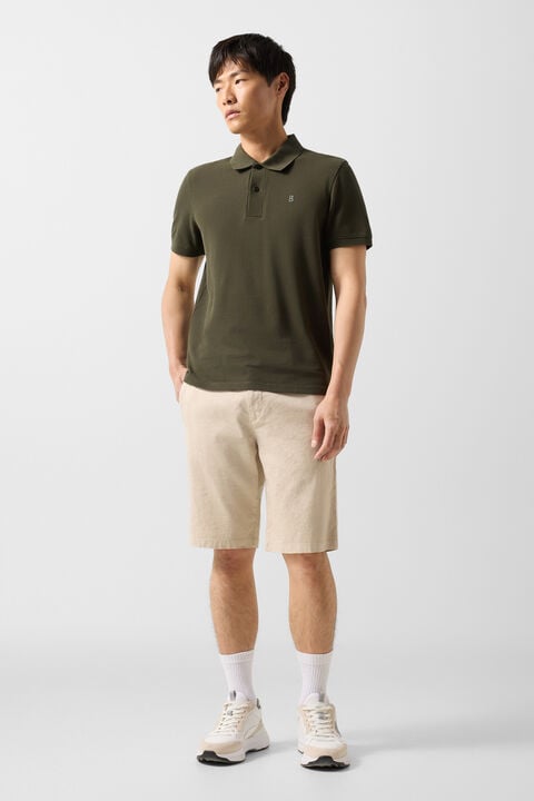 Fion Polo Shirt In Olive Green