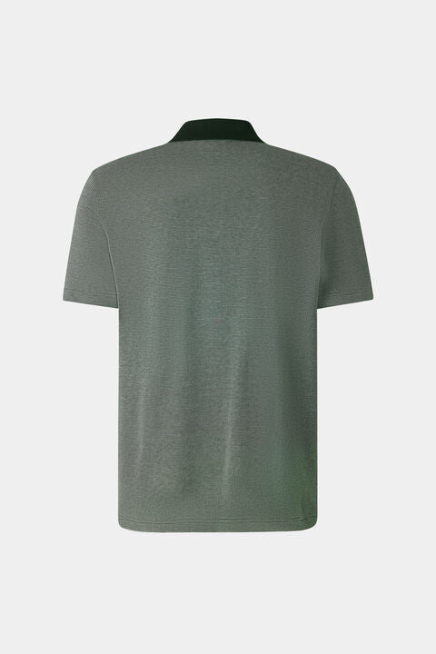 Wynn Polo Shirt In Olive Green/White