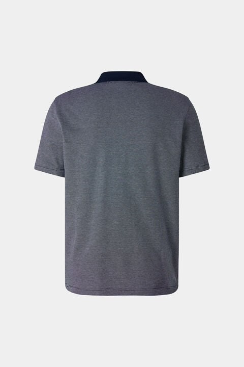 Wynn Polo Shirt In Navy Blue/White
