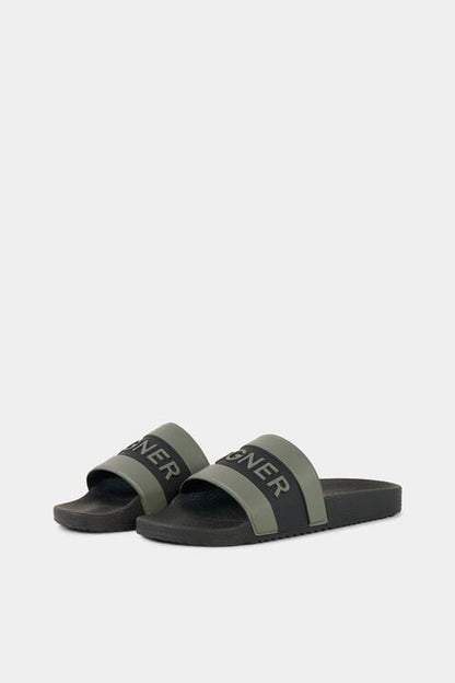 Slides Belize In Olive Green/Black